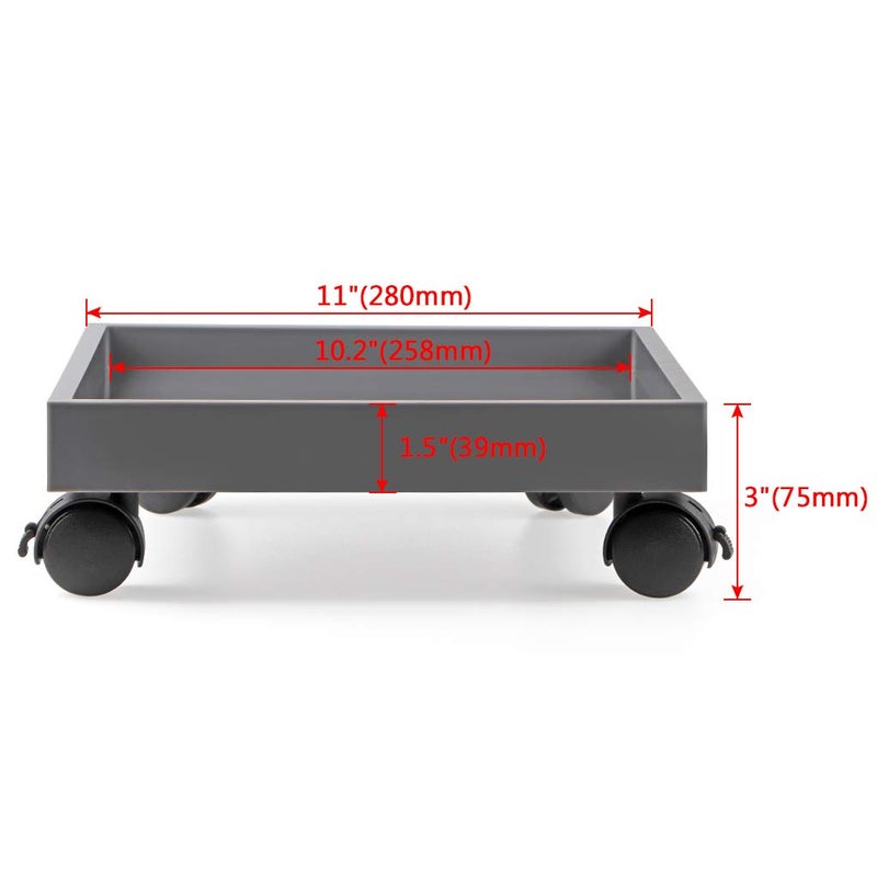 Skelang Square Wheeled Plant Dolly - ABS Planter Trays, Heavy Duty, Load Capacity 110 Lbs - Image 3
